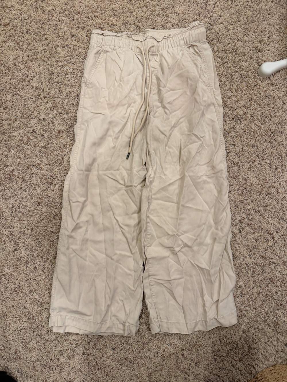 LOFT Men's Light Beige Drawstring Joggers